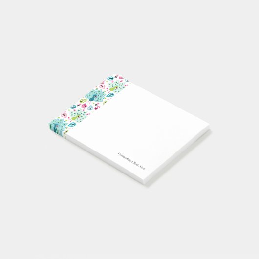 vreugdevogel en uil post-it® notes (Schuin)