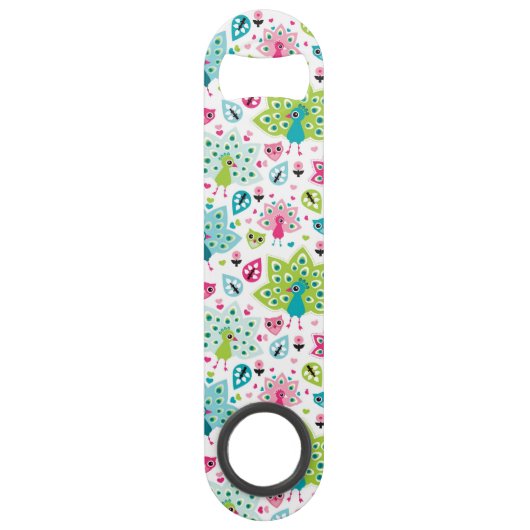 vreugdevogel en uil speed flessenopener (Achterkant)