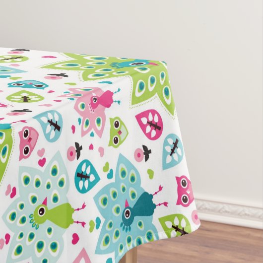 vreugdevogel en uil tafelkleed (Voorbeeld)