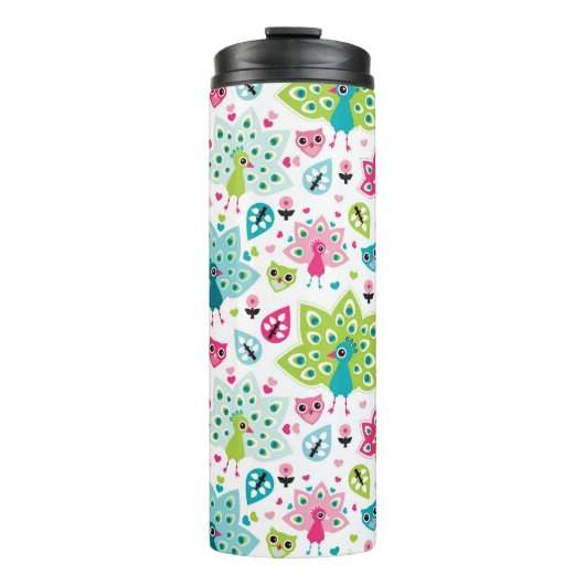 vreugdevogel en uil thermosbeker (Voorkant)