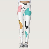 vreugdevol blobpatroon leggings (Voorkant)