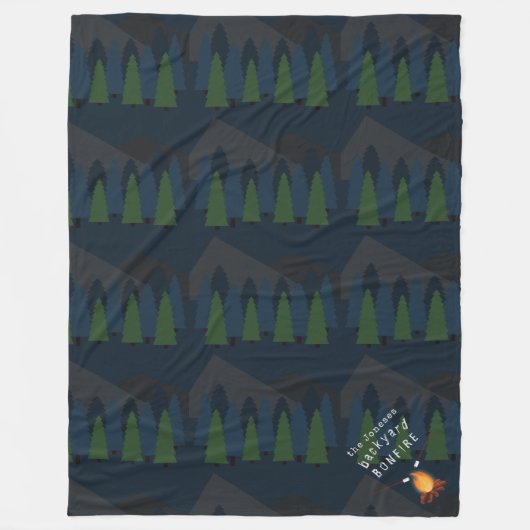 vreugdevol feest fleece deken (Voorkant)