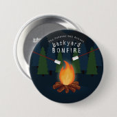 vreugdevol feest ronde button 7,6 cm (Voorkant /achterkant)