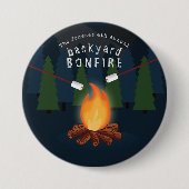 vreugdevol feest ronde button 7,6 cm (Voorkant)