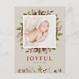 Vreugdevol groen | Kerstfoto Feestdagenkaart