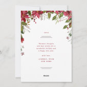 Vreugdevol groen | Platte vakantie fotokaart Feestdagenkaart (Achterkant)