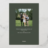 Vreugdevol in goud folie feestdagenkaart (Achterkant)