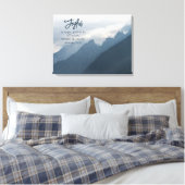 Vreugdevol in hoop Christelijk Inspirerend Canvas Afdruk (Insitu (Slaapkamer))