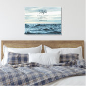 Vreugdevol in hoop Christelijke Inspirerend oceaan Canvas Afdruk (Insitu (Slaapkamer))
