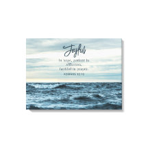 Vreugdevol in hoop Christelijke Inspirerend oceaan