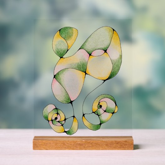 Vreugdevol Ogend Glas - Acryl display (Neutraal)