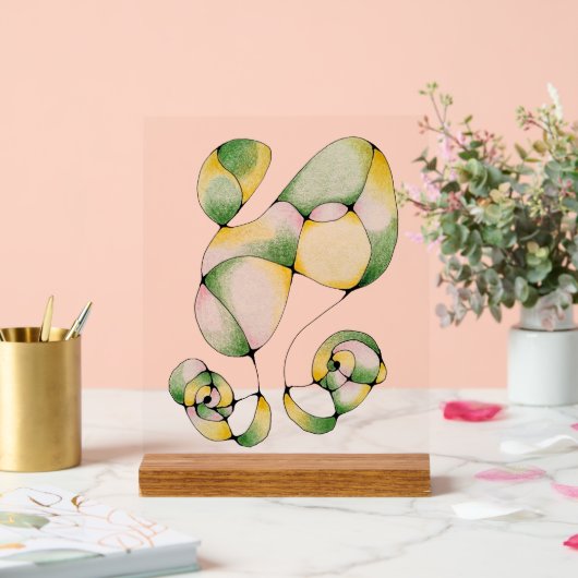 Vreugdevol Ogend Glas - Acryl display (Huwelijk)