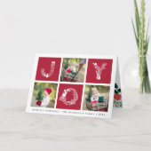 vreugdevol type | Gevouwen Vakantiefotokaart Feestdagen Kaart (Voorkant)