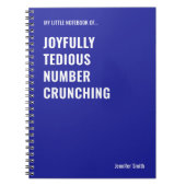 vreugdevol vervelend nummer knarsen notitieboek (Voorkant)