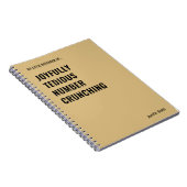 vreugdevol vervelend nummer knarsen notitieboek (Rechterzijde)