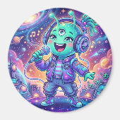 Vreugdevolle alien magneet (Voorkant)