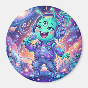 Vreugdevolle alien magneet