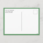 Vreugdevolle belettering vakantie fotokaart feestdagenkaart (Achterkant)