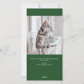 Vreugdevolle belettering vakantie fotokaart feestdagenkaart (Achterkant)