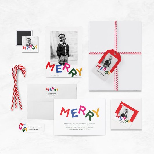 Vreugdevolle belettering vakantie retour adres etiket