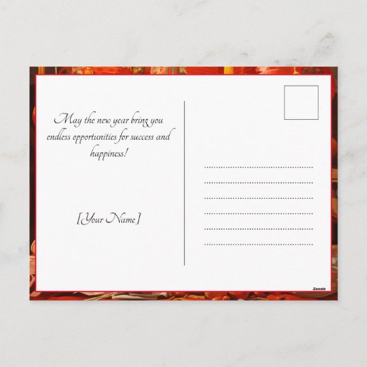 Vreugdevolle broers en zussen: een Chinees nieuwja Feestdagenkaart (Achterkant)