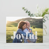 Vreugdevolle gebrande Sinaasappels wervelingen Fot Feestdagenkaart (Staand voorkant)