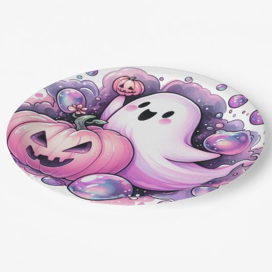 vreugdevolle geest papieren bordje (Gekanteld)