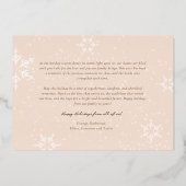 Vreugdevolle handgetekende script geometrische sne folie feestdagenkaart (Achterkant)