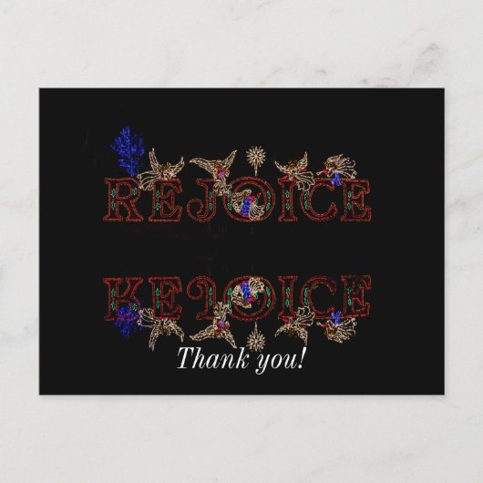 Vreugdevolle Herinneringen Briefkaart (Voorkant)