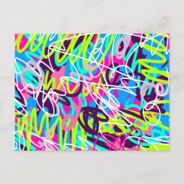 Vreugdevolle kleuren Modern Abstract Briefkaart