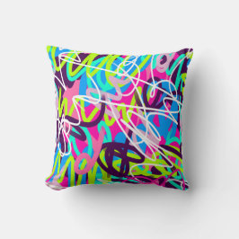 Vreugdevolle kleuren Modern Abstract Kussen