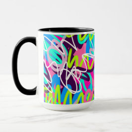Vreugdevolle kleuren Modern Abstract Mok