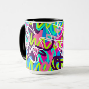 Vreugdevolle kleuren Modern Abstract Mok