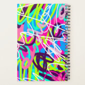 Vreugdevolle kleuren Modern Abstract Planner (Achterkant)