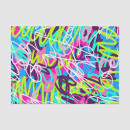 Vreugdevolle kleuren Modern Abstract Tissuepapier