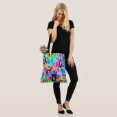 Vreugdevolle kleuren Modern Abstract Tote Bag (Op model)