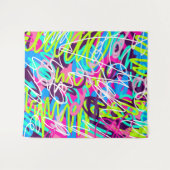 Vreugdevolle kleuren Modern Abstract Wandkleed (Voorkant (horizontaal))