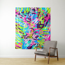 Vreugdevolle kleuren Modern Abstract Wandkleed