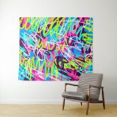 Vreugdevolle kleuren Modern Abstract Wandkleed (In Situ (horizontaal))