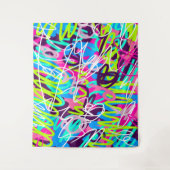 Vreugdevolle kleuren Modern Abstract Wandkleed (Voorkant)