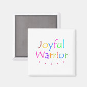 vreugdevolle krijger magneet (Voorkant / Achterkant)