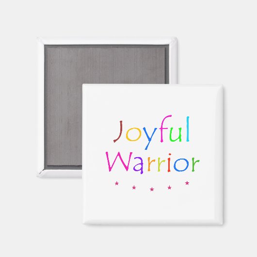 vreugdevolle krijger magneet (Voorkant / Achterkant)
