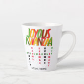 Vreugdevolle KWANZAA principes kruiswoord Latte Mok (Rechts)