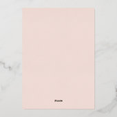 Vreugdevolle Moderne Kerstmisfoto Minimaal Ontwerp Folie Feestdagenkaart (Achterkant)