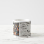 Vreugdevolle Mysterie van de Rozenkrans #1: Aankon Espresso Kop (Voorkant)
