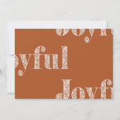 Vreugdevolle overlay koraal foto kerstvakantie feestdagenkaart (Achterkant)