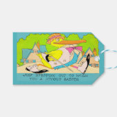 Vreugdevolle Paaseend Cadeaulabel (Voorkant (Horizontaal))