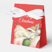 Vreugdevolle  Santa Claus Tentdoos Bedankdoosjes (Voorkant Zijde)