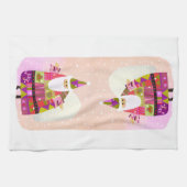 Vreugdevolle Santa Keuken Theedoek (Horizontaal)