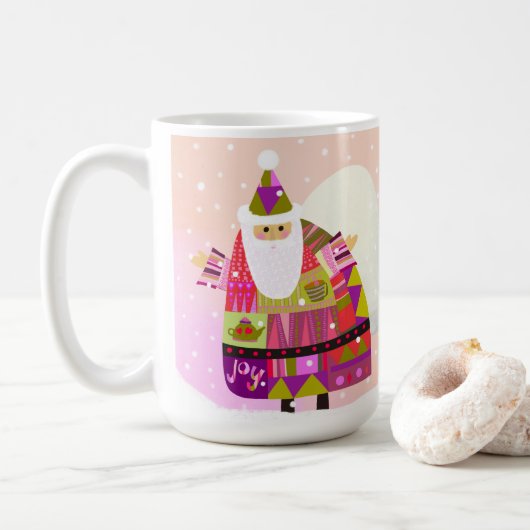 Vreugdevolle Santa Mok (Met donut)